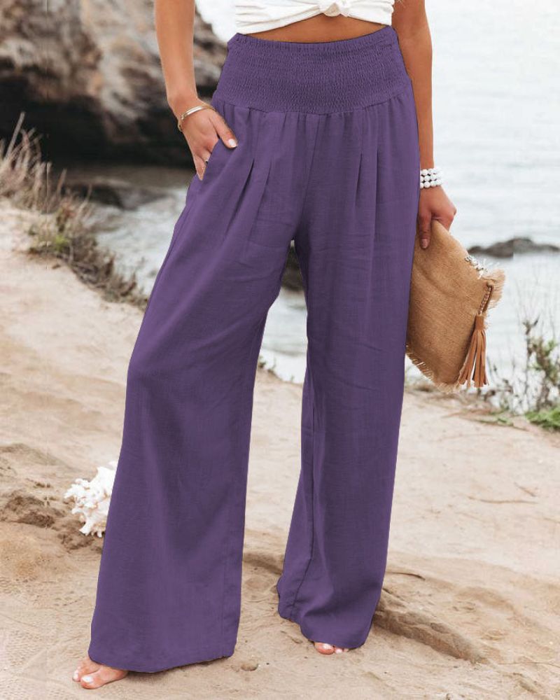 Amilia – Lediga Byxor med Vida Ben