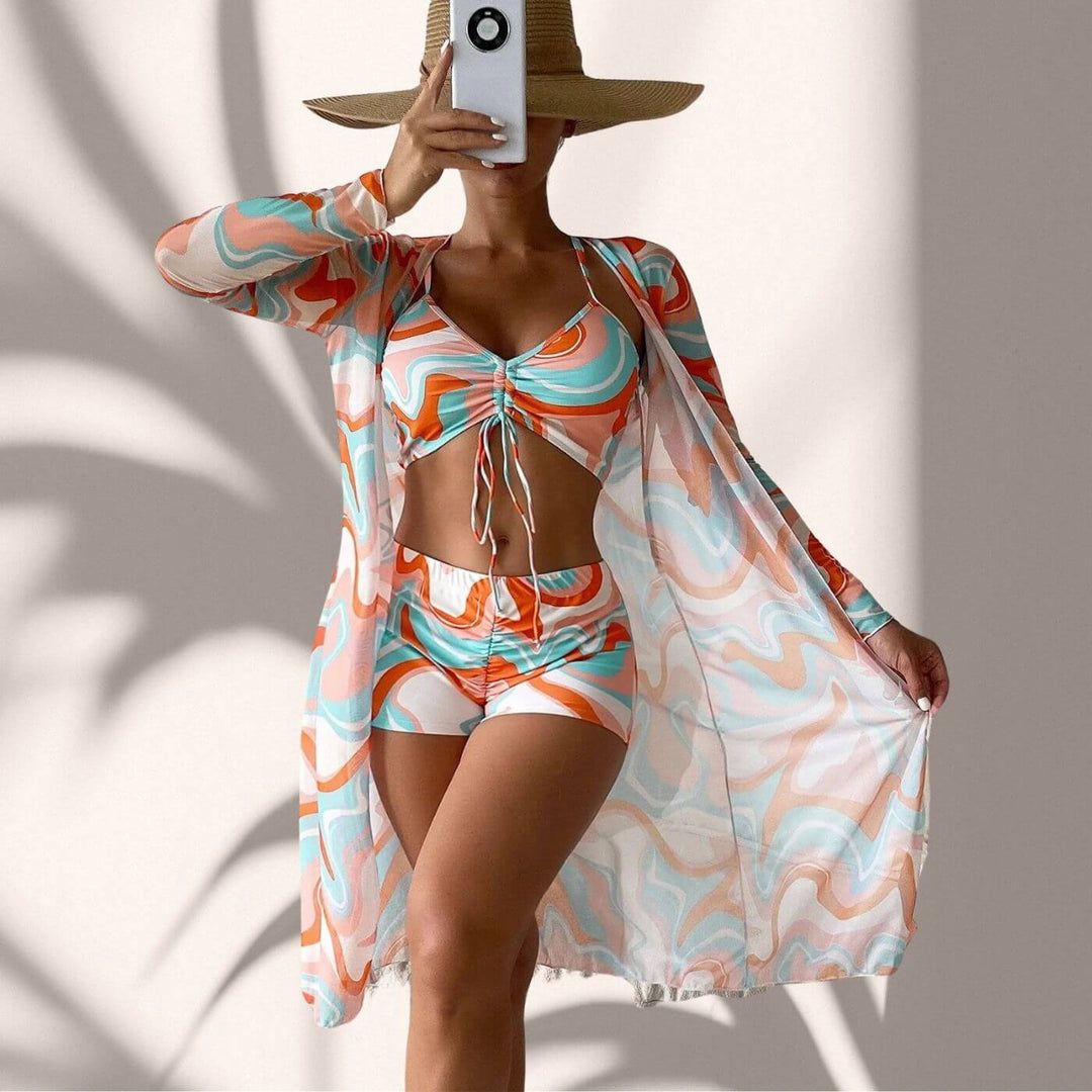 Bella™ - 3-delad Tryckt Bikinisats