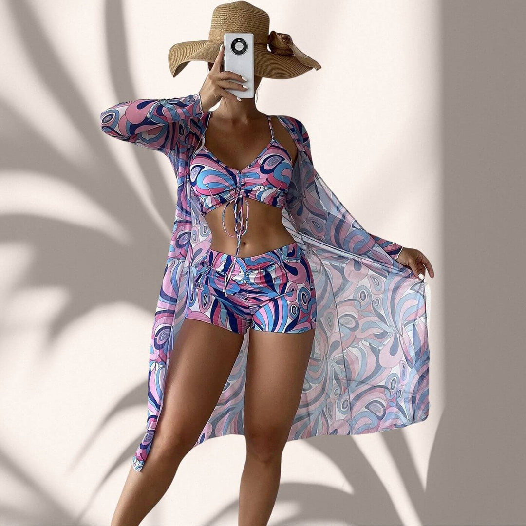 Bella™ - 3-delad Tryckt Bikinisats