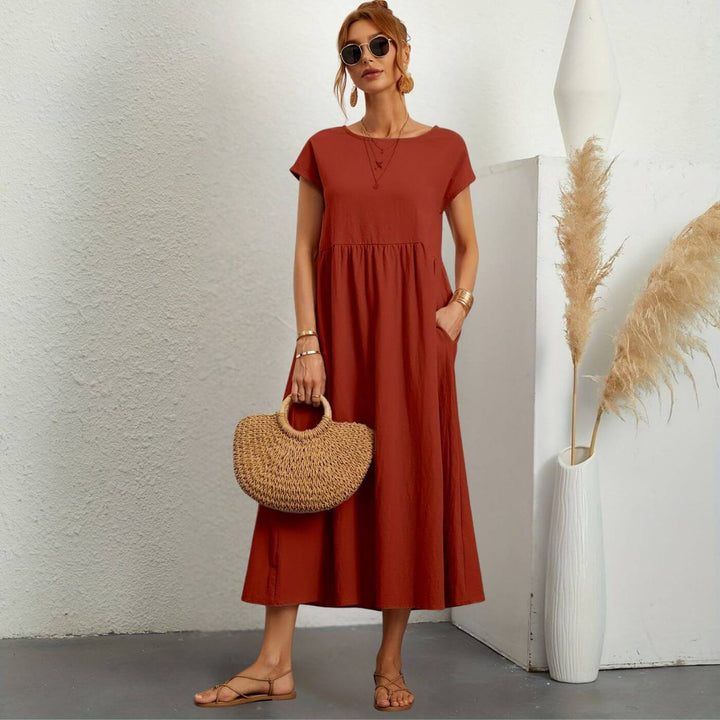 Ellie™- Andningsbar Linneklänning för Enkel Elegans