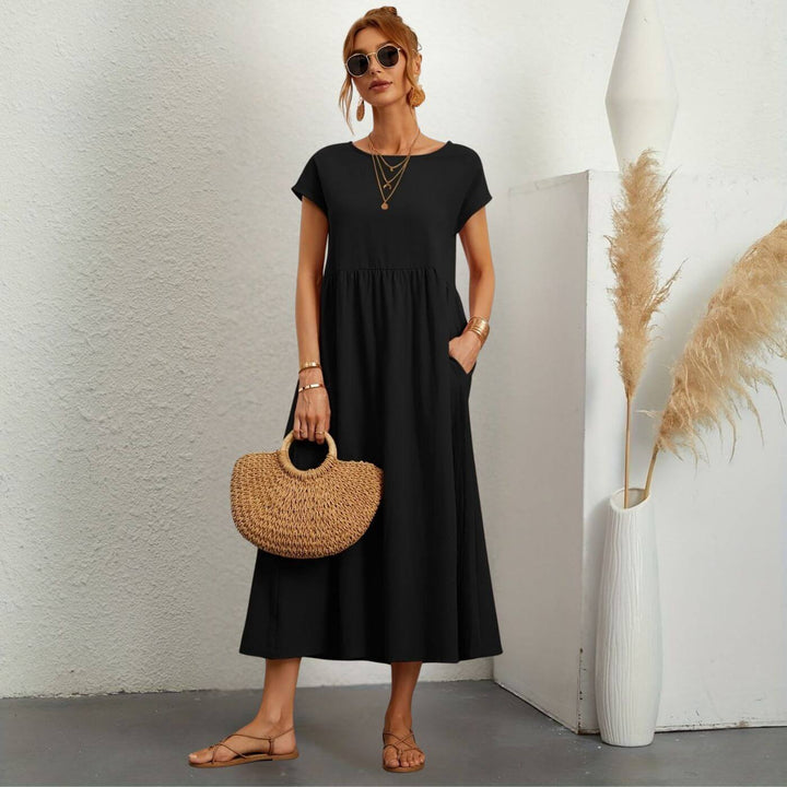 Ellie™- Andningsbar Linneklänning för Enkel Elegans