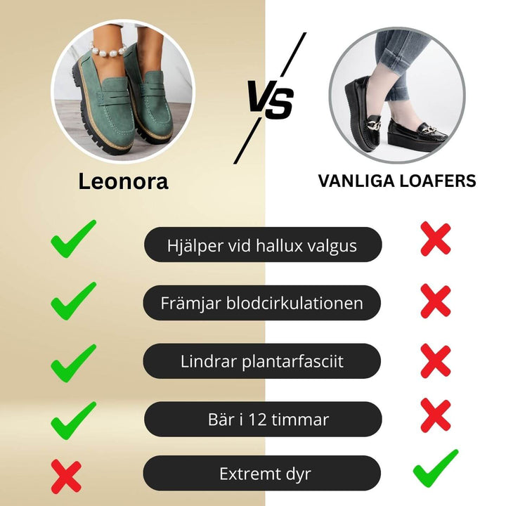 Leonora – Bekväma Ortopediska Loafers