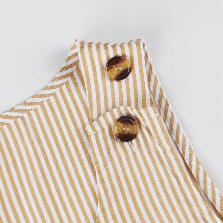 Lilja™ - Randig Sommarklänning med Fickor