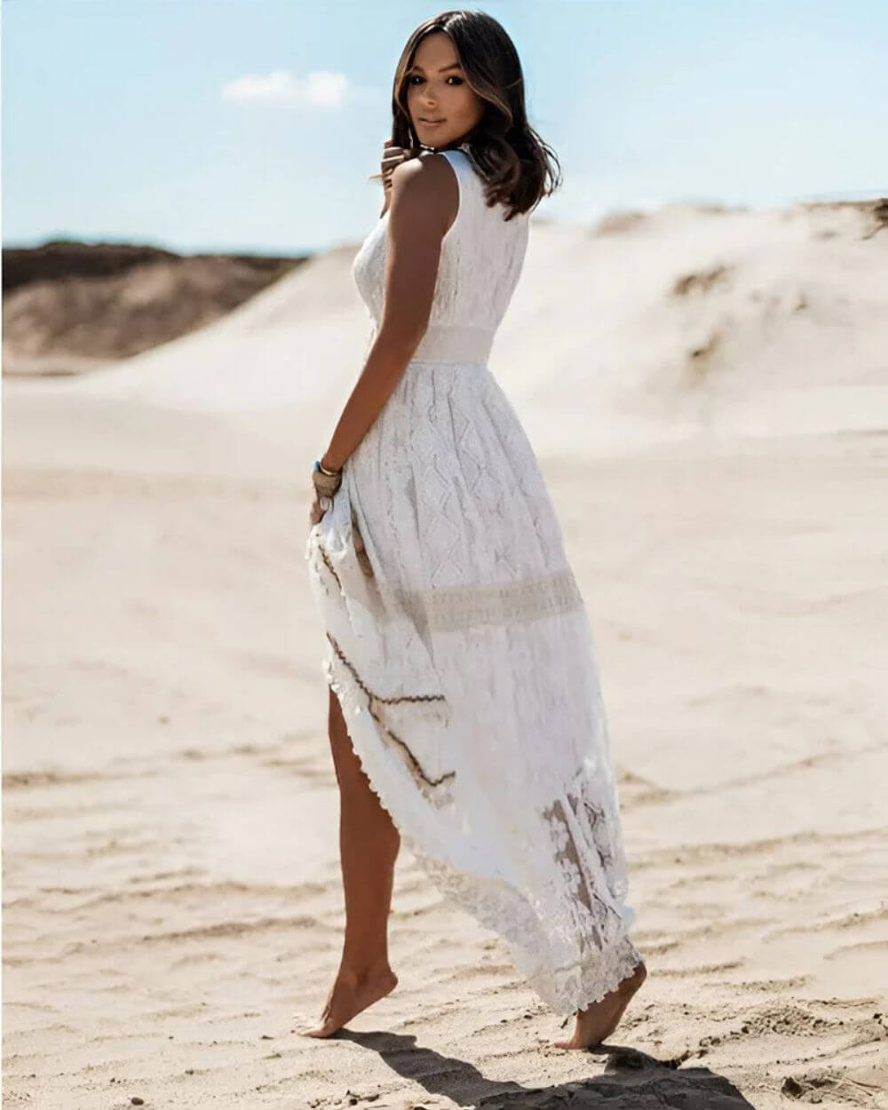 Livia – Elegant Klänning i Bohemisk Stil