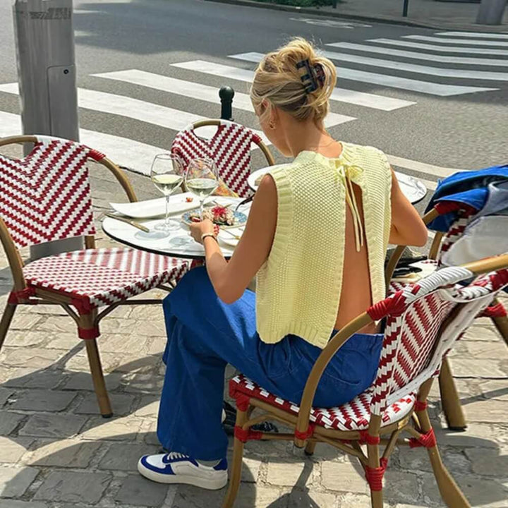 Matilda - Modärn Stickad Topp